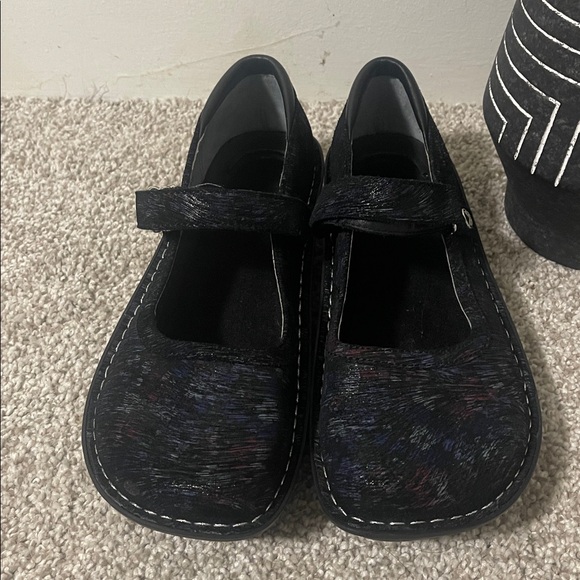 Stylish Black Women's Shoes Alegria Belle Desert Black Leather Mary size 10.5 - Picture 3 of 11